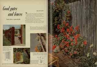 Better Homes & Gardens February 1953 Magazine Article: Good gates and fences