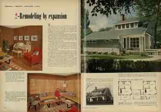 Better Homes & Gardens February 1953 Magazine Article: 2-Remodeling by expansion