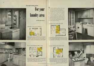 Better Homes & Gardens February 1953 Magazine Article: For your laundry area