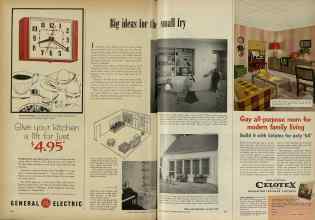 Better Homes & Gardens February 1953 Magazine Article: Big ideas for the small fry