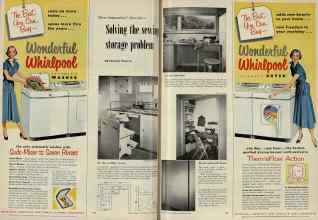 Better Homes & Gardens February 1953 Magazine Article: Solving the sewing storage problem