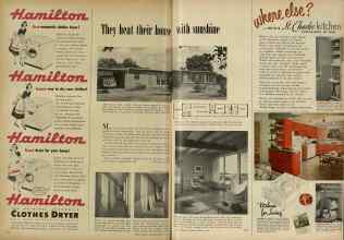 Better Homes & Gardens February 1953 Magazine Article: They heat their house with sunshine