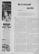 Better Homes & Gardens March 1953 Magazine Article: How to worry-proof your debts