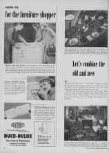 Better Homes & Gardens March 1953 Magazine Article: Let's combine the old and new