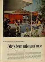 Better Homes & Gardens March 1953 Magazine Article: Today's house makes good sense