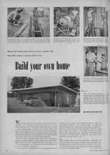 Better Homes & Gardens March 1953 Magazine Article: Build your own home