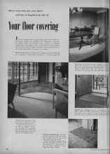 Better Homes & Gardens March 1953 Magazine Article: Your floor covering
