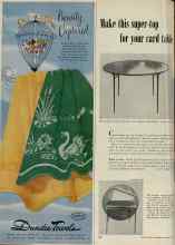Better Homes & Gardens March 1953 Magazine Article: Make this super-top for your card table