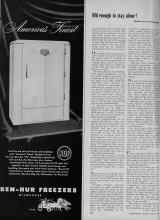 Better Homes & Gardens March 1953 Magazine Article: BEN-HUR FREEZERS