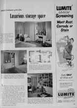 Better Homes & Gardens March 1953 Magazine Article: Luxurious storage space