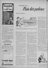 Better Homes & Gardens March 1953 Magazine Article: The diary of a Plain dirt gardener
