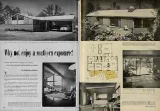 Better Homes & Gardens March 1953 Magazine Article: Why not enjoy a southern exposure?