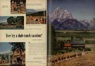 Better Homes & Gardens March 1953 Magazine Article: Ever try a dude-ranch vacation?