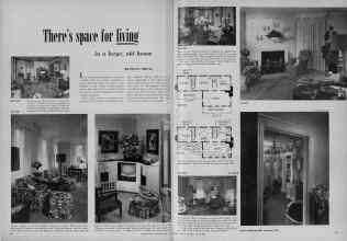 Better Homes & Gardens March 1953 Magazine Article: There's space for living