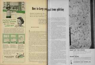 Better Homes & Gardens March 1953 Magazine Article: How to keep your head from splitting