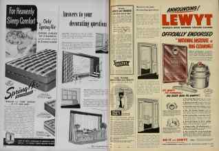 Better Homes & Gardens March 1953 Magazine Article: Answers to your decorating questions