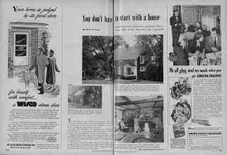 Better Homes & Gardens March 1953 Magazine Article: You don't have to start with a house