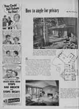 Better Homes & Gardens April 1953 Magazine Article: How to angle for privacy