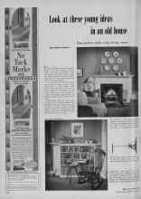 Better Homes & Gardens April 1953 Magazine Article: Look at these young ideas in an old house