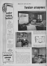 Better Homes & Gardens April 1953 Magazine Article: Make the most of your Furniture arrangement
