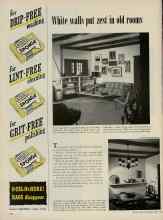 Better Homes & Gardens April 1953 Magazine Article: White walls put zest in old rooms