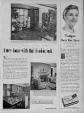 Better Homes & Gardens April 1953 Magazine Article: A new house with that lived-in look
