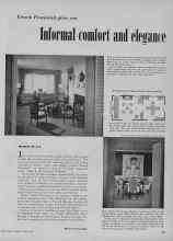 Better Homes & Gardens April 1953 Magazine Article: French Provincial gives you Informal comfort and elegance