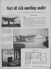 Better Homes & Gardens April 1953 Magazine Article: Start off with something smaller