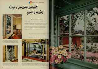Better Homes & Gardens April 1953 Magazine Article: Keep a picture outside your window