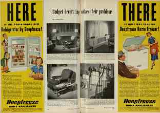 Better Homes & Gardens April 1953 Magazine Article: Budget decorating solves their problems