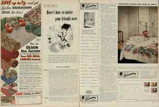 Better Homes & Gardens April 1953 Magazine Article: Here's how to invite your friends over