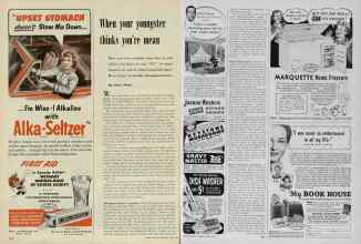 Better Homes & Gardens April 1953 Magazine Article: When your youngster thinks you're mean