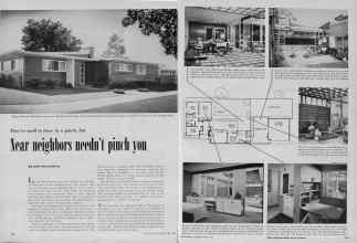 Better Homes & Gardens April 1953 Magazine Article: They're swell to have in a pinch, but Near neighbors needn't pinch you
