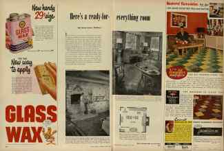 Better Homes & Gardens April 1953 Magazine Article: Here's a ready-for everything room