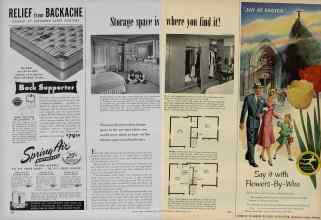 Better Homes & Gardens April 1953 Magazine Article: Storage space is where you find it!