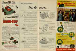 Better Homes & Gardens April 1953 Magazine Article: APRIL GARDEN REMINDERS: Now's the time to...
