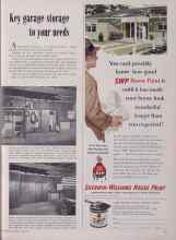 Better Homes & Gardens May 1953 Magazine Article: Key garage storage to your needs