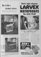 Better Homes & Gardens May 1953 Magazine Article: How to hide a basement stairway