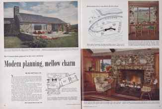 Better Homes & Gardens May 1953 Magazine Article: Modern planning, mellow charm