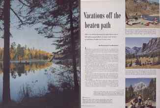 Better Homes & Gardens May 1953 Magazine Article: Vacations off the beaten path