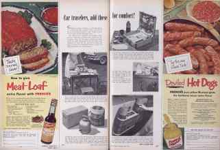 Better Homes & Gardens May 1953 Magazine Article: Car travelers, add these for comfort!