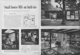 Better Homes & Gardens May 1953 Magazine Article: Small house BIG on built-ins