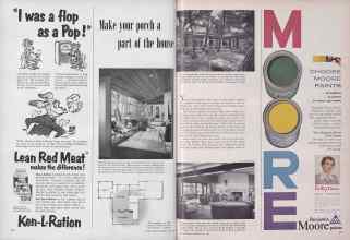 Better Homes & Gardens May 1953 Magazine Article: Make your porch a part of the house