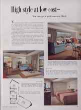 Better Homes & Gardens June 1953 Magazine Article: High style at low cost June bouquets