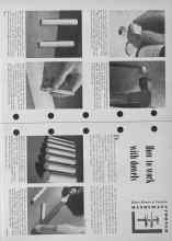 Better Homes & Gardens June 1953 Magazine Article: How to work with dowels