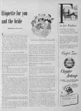 Better Homes & Gardens June 1953 Magazine Article: Etiquette for you and the bride