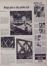 Better Homes & Gardens June 1953 Magazine Article: Design gives a tiny garden style