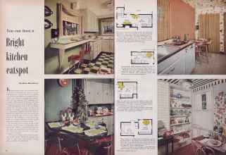 Better Homes & Gardens June 1953 Magazine Article: You can have a Bright kitchen eatspot