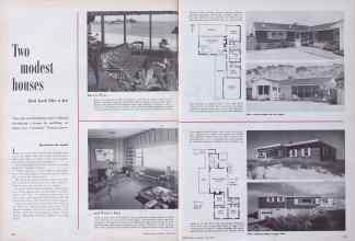 Better Homes & Gardens June 1953 Magazine Article: Two modest houses that look like a lot