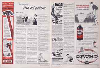 Better Homes & Gardens June 1953 Magazine Article: The diary of a Plain dirt gardener.